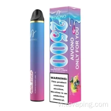 Thuốc lá điện tử dùng một lần 2500 puffs nước ép trái cây
